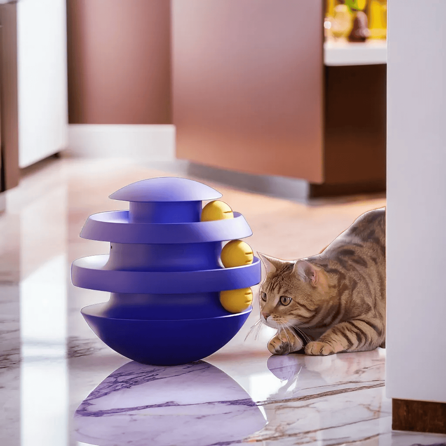 SwirlPRL™ Tumbler Tower Cat Ball